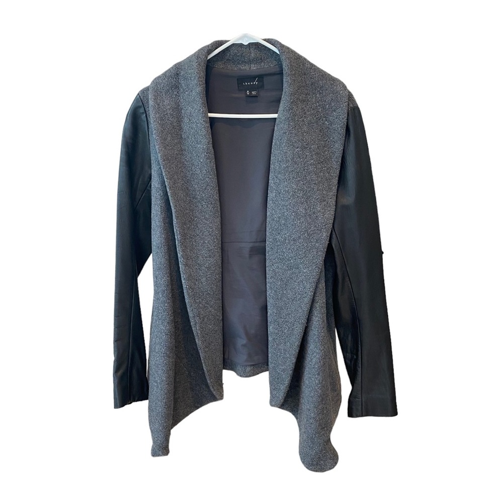 Theory Grey/Black Contrast Jacket